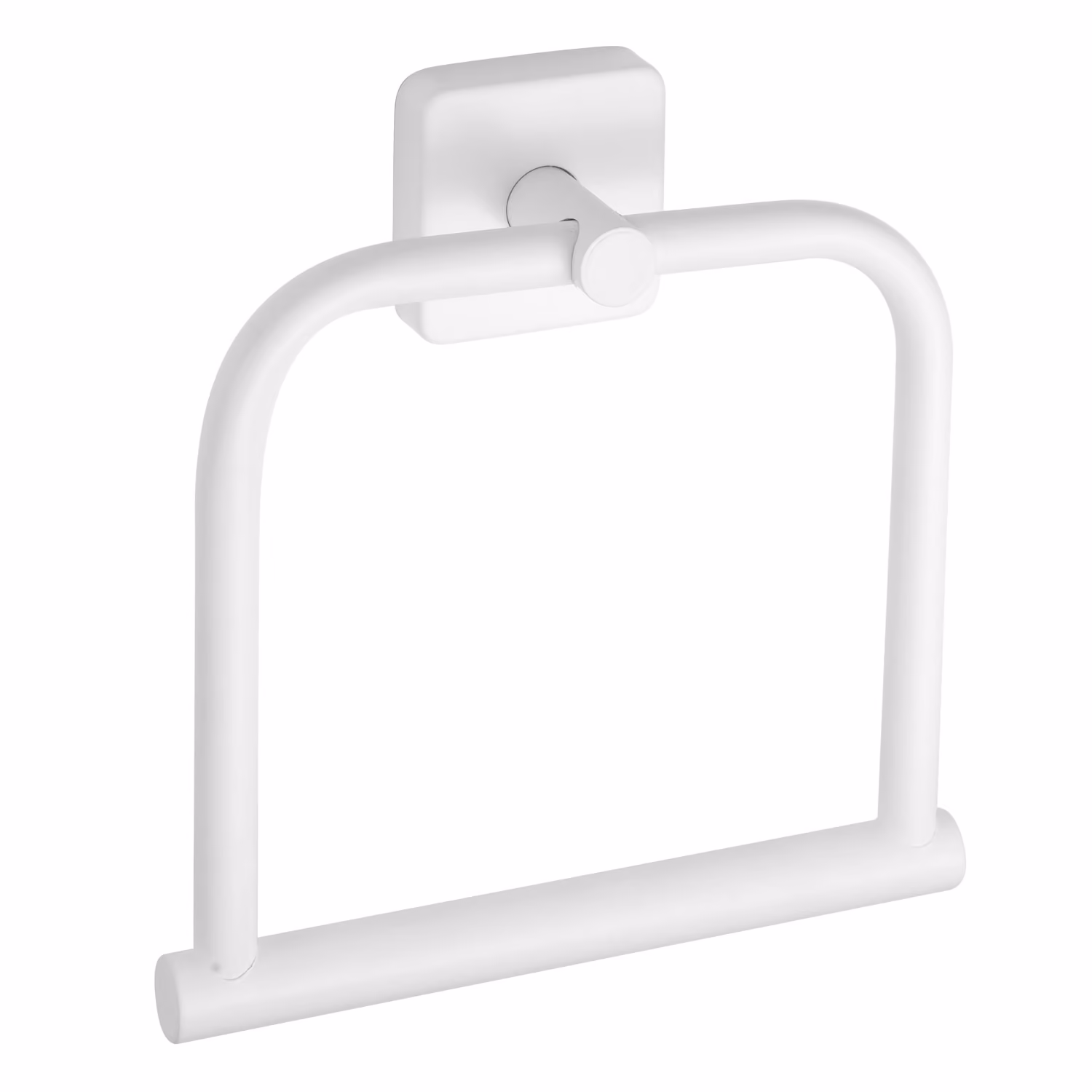 Κρίκος Πετσέτας Karag Quattro 422466 Ματ Λευκό 18×5,2×19cm
