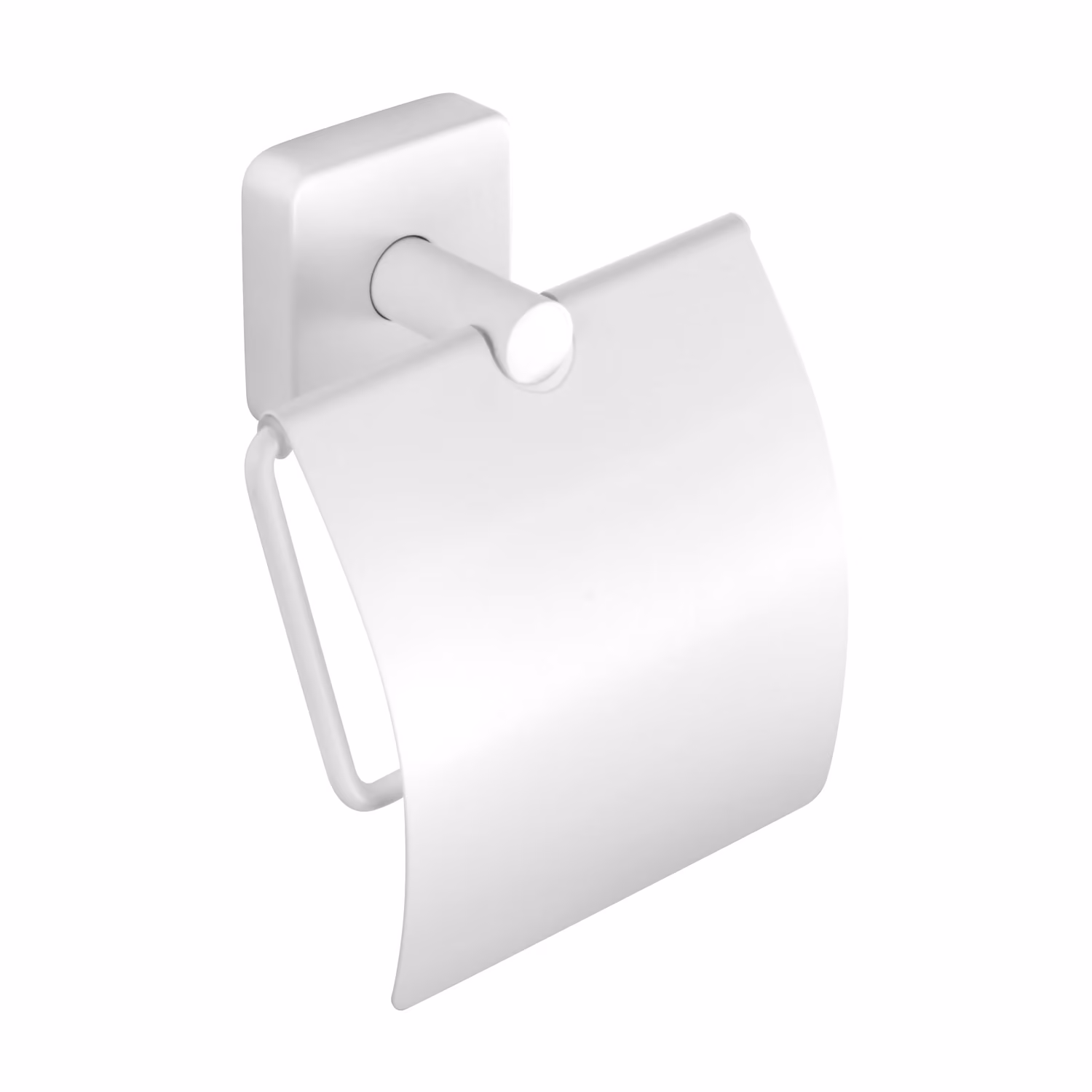 Χαρτοθήκη με καπάκι Karag Quattro 440366 Ματ Λευκό 12×14×5,5cm
