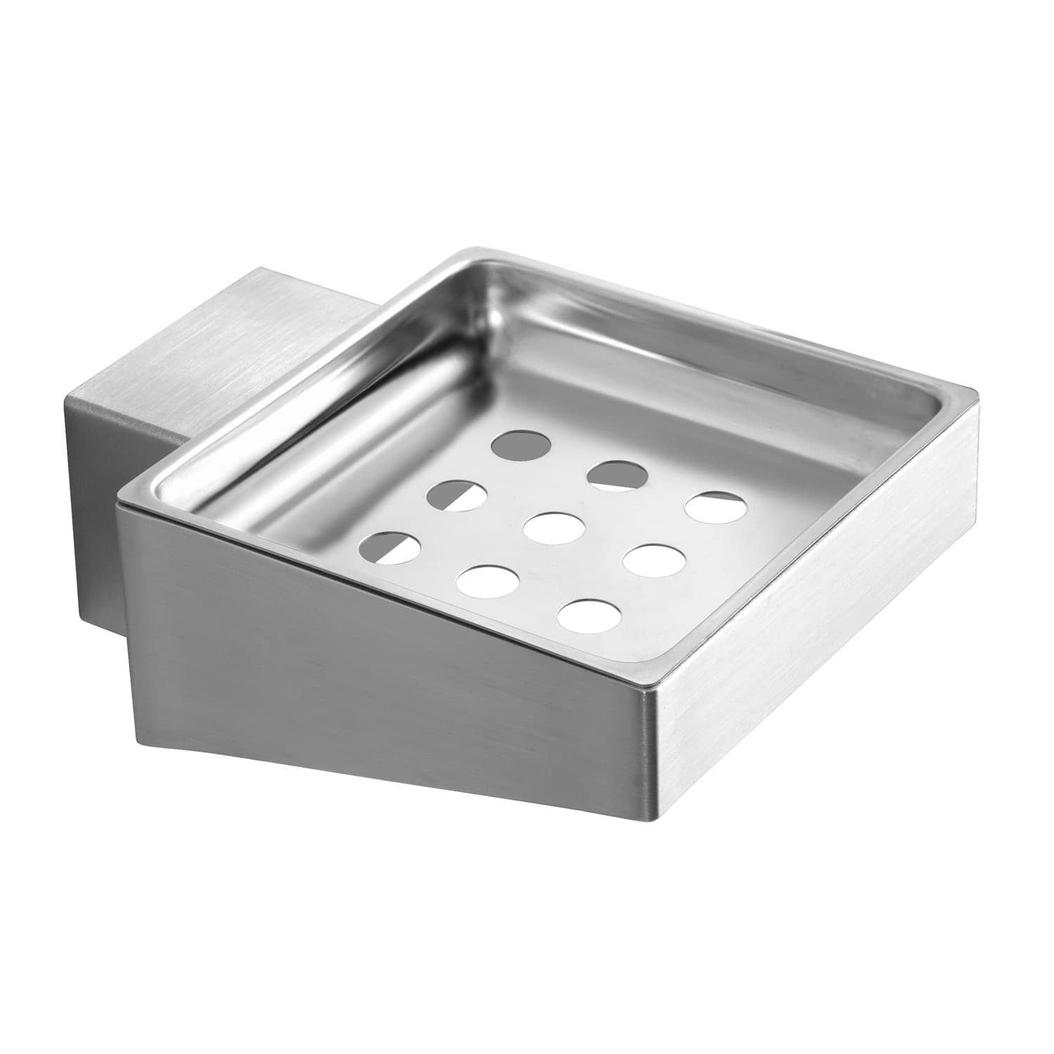 Σαπουνοθήκη σχαρωτή Επιτοίχια Karag Neo 830399 Inox Σατινέ 11,5×9×4,2cm