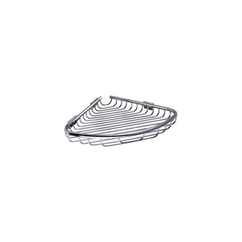 Γωνιακό καλάθι σχαρωτό Karag Reti 963799 Inox Σατινέ 21×21×3cm