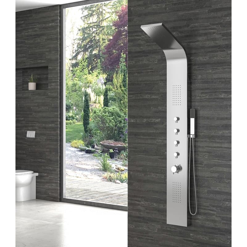 Στήλη Ντους υδρομασάζ Karag Grande Elea 9901 Χρώμιο 165x20cm