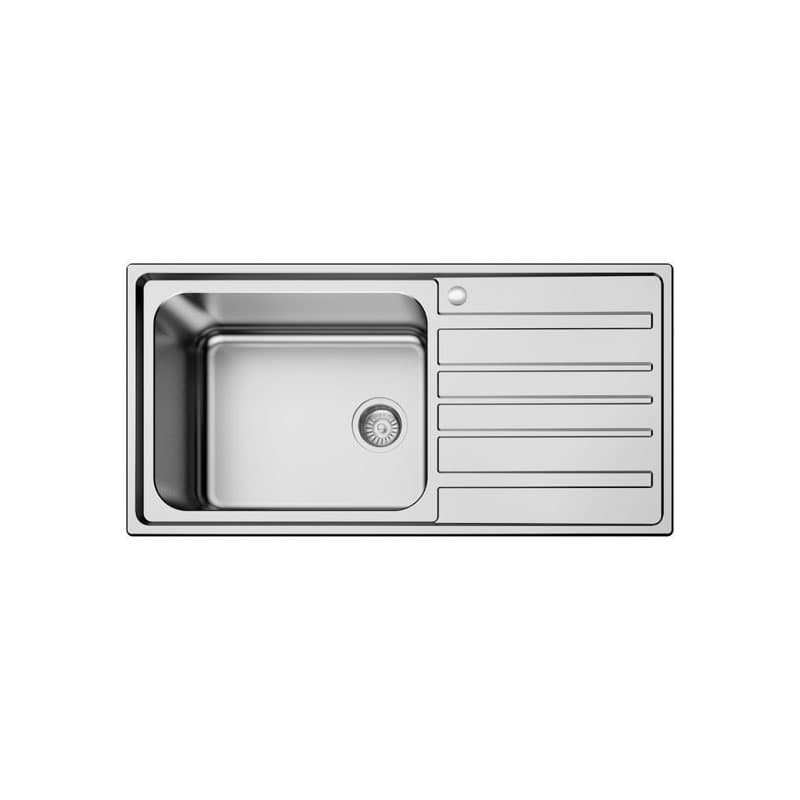 Νεροχύτης κουζίνας ανοξείδωτος Karag BL 821 Inox Σατινέ 100×50 (ένθετος)
