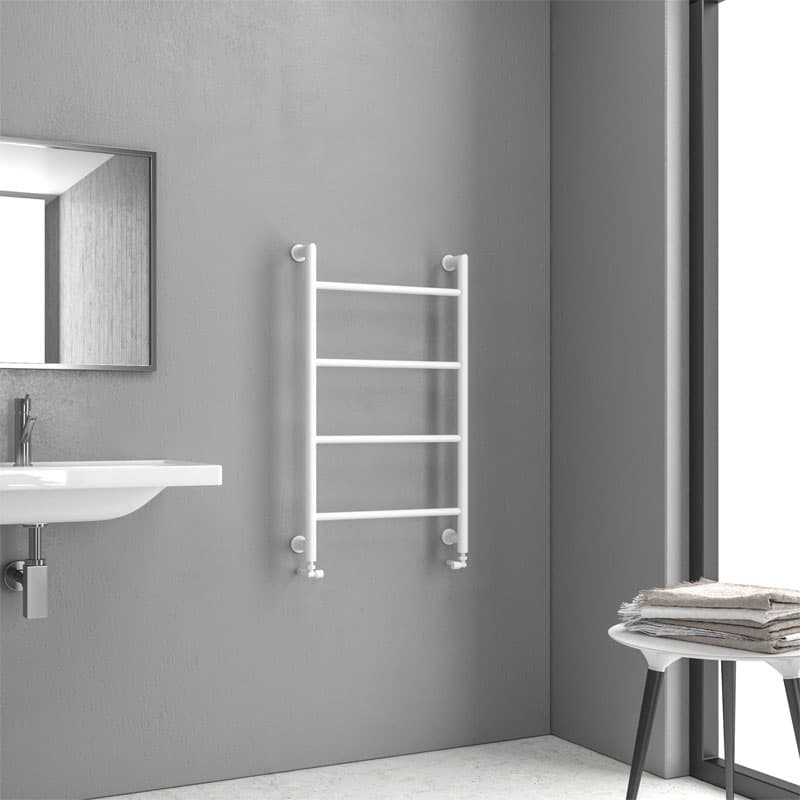 Θερμαινόμενη πετσετοκρεμάστρα Karag Design 6 9,3×56×90cm Λευκό Γυαλιστερό (νερού) 767Btu (χωρίς διακόπτες)