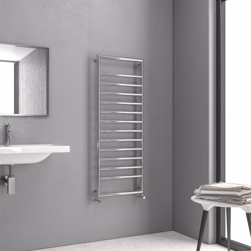Θερμαινόμενη πετσετοκρεμάστρα Karag Design 7 Χρώμιο 10,7×50×130cm DES71300 (νερού) (χωρίς διακόπτες)