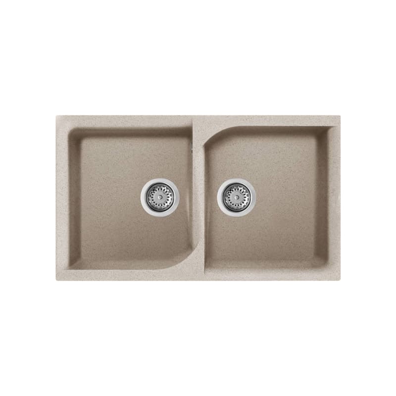 Νεροχύτης κουζίνας γρανιτένιος Elleci Ego 450 Avena 51 86×50 (ένθετος)