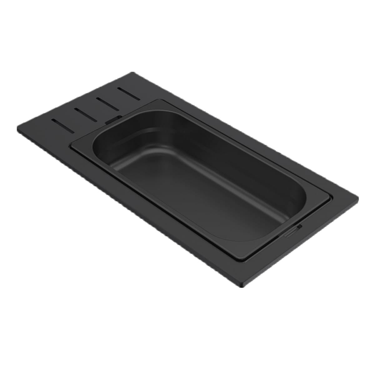 Μπολ νεροχύτη ανοξείδωτο Elleci Sintesi Drain On 1/3 KD011065BK Μαύρο