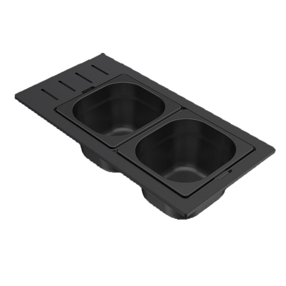 Μπολ νεροχύτη ανοξείδωτο Elleci Sintesi Drain On 1/6 KD012100BK Μαύρο