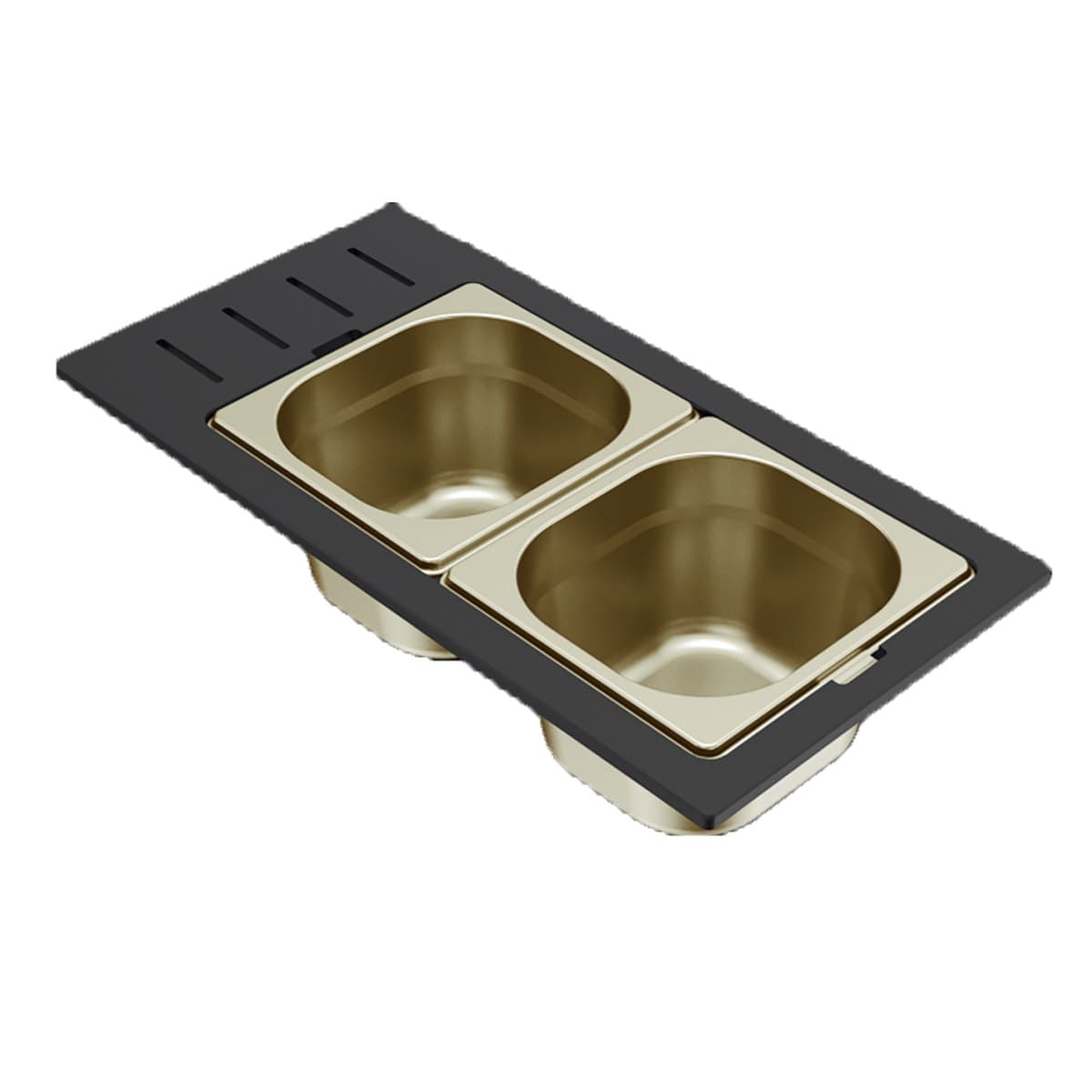 Μπολ νεροχύτη ανοξείδωτο Elleci Sintesi Drain On 1/6 KD012100GD Χρυσό