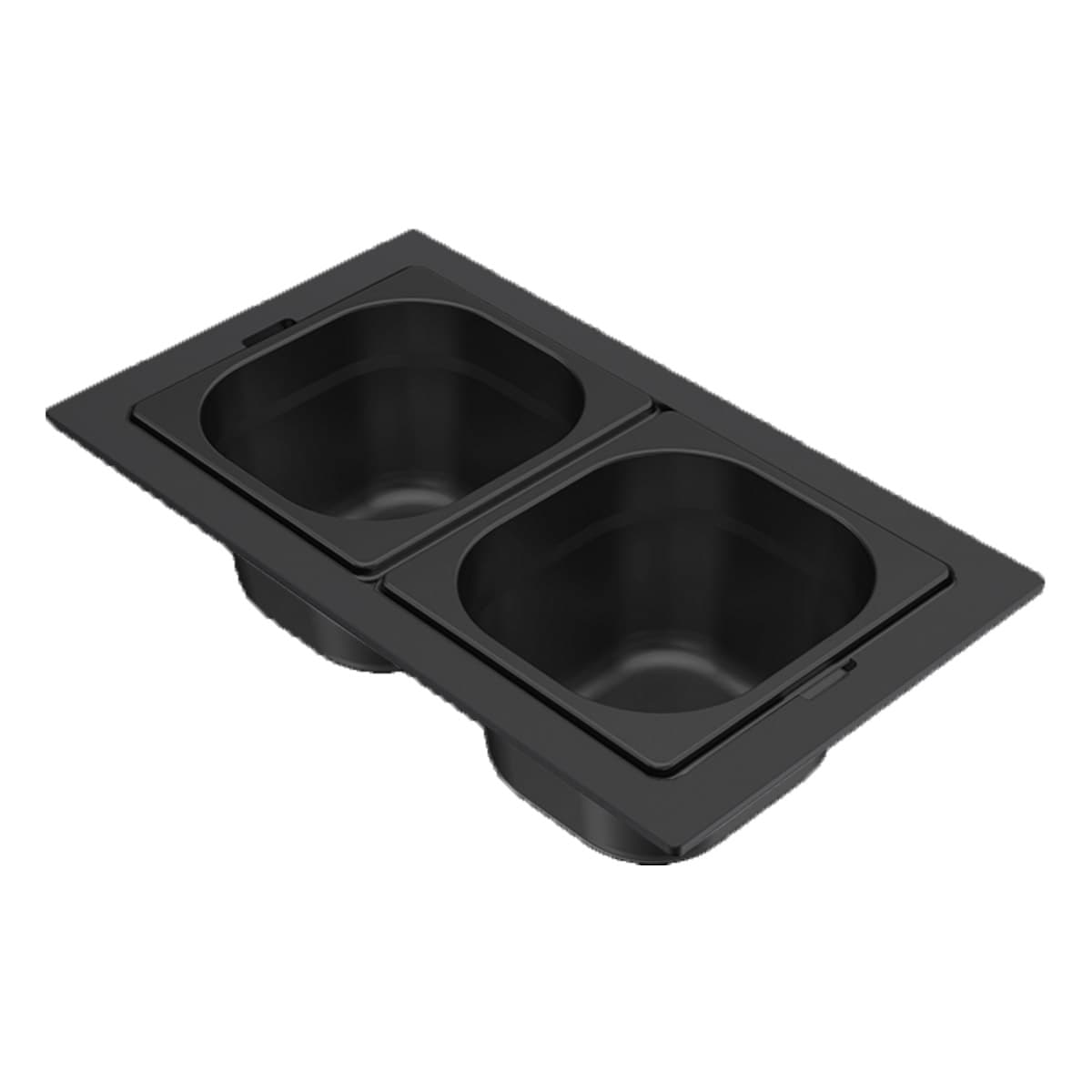 Μπολ νεροχύτη ανοξείδωτο Elleci Sintesi Frame On 1/6 KF012100BK Μαύρο