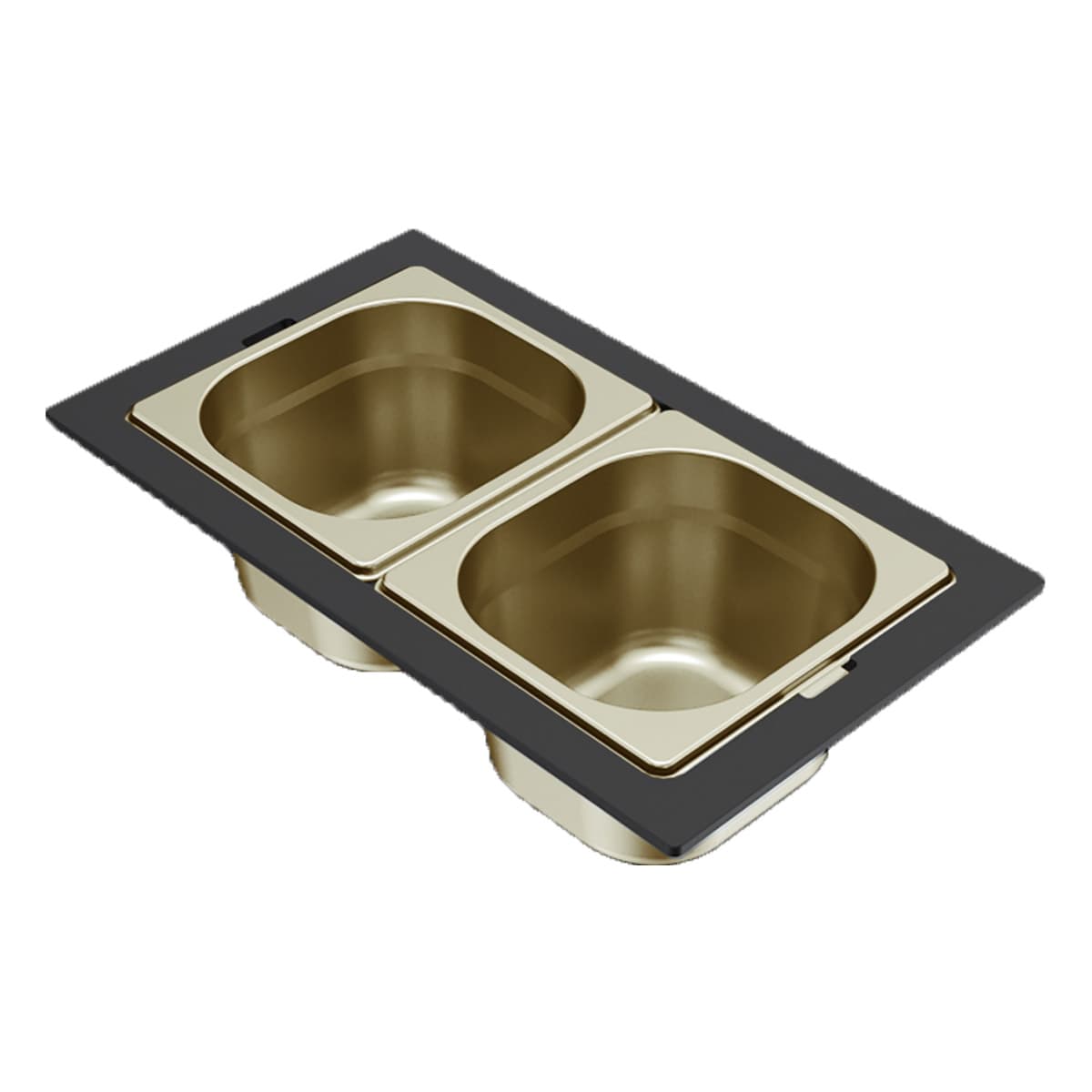Μπολ νεροχύτη ανοξείδωτο Elleci Sintesi Frame On 1/6 KF012100GD Χρυσό