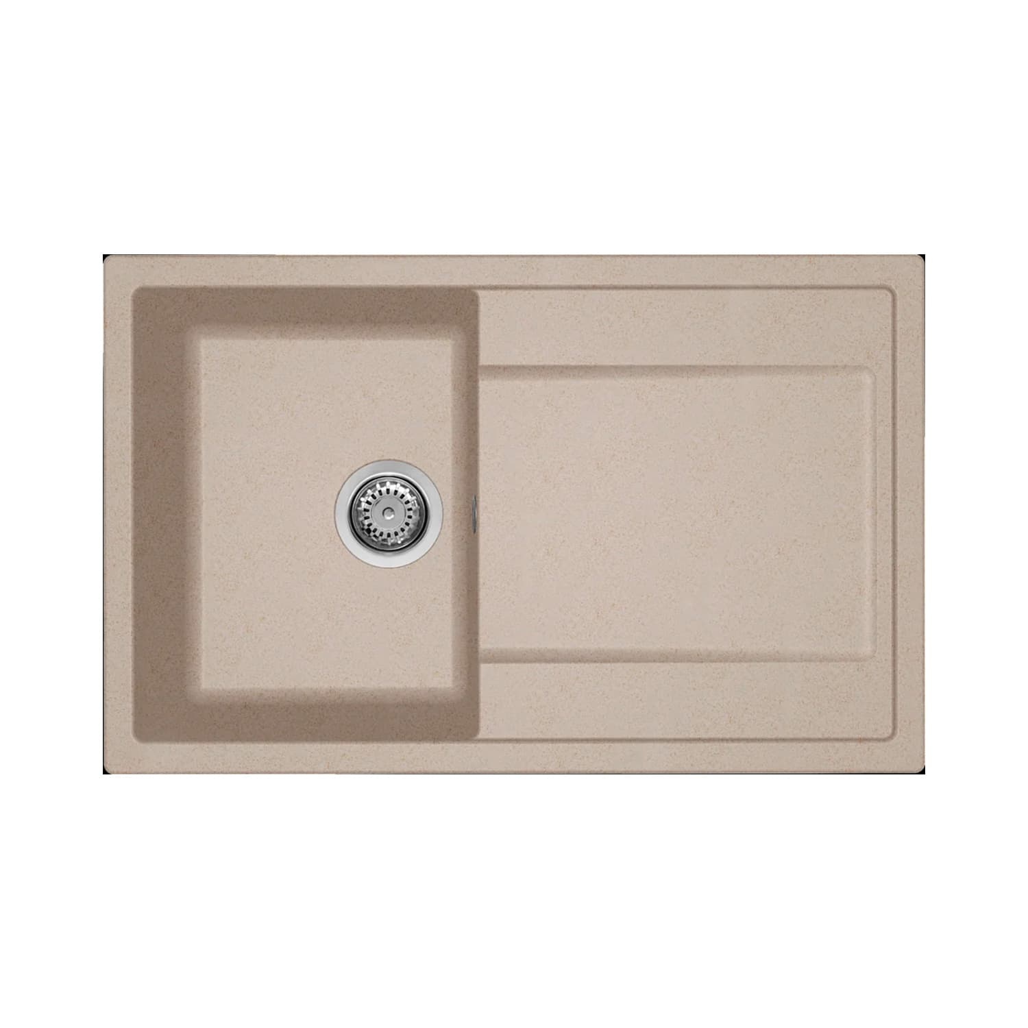 Νεροχύτης κουζίνας γρανιτένιος Elleci Life 300 Avena 51 79×50 (ένθετος)