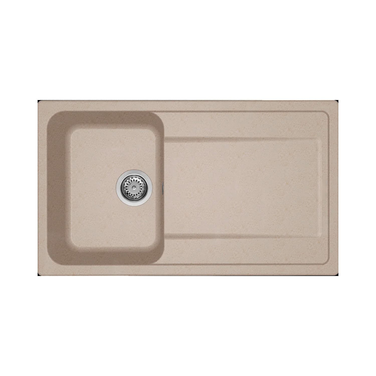 Νεροχύτης κουζίνας γρανιτένιος Elleci Life 400 Avena 51 86×50 (ένθετος)