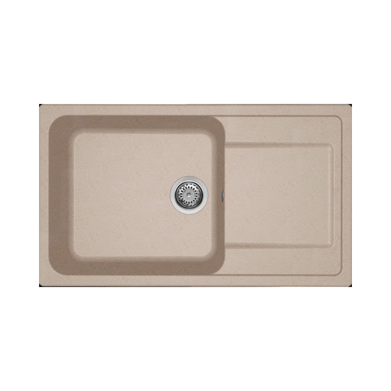 Νεροχύτης κουζίνας γρανιτένιος Elleci Life 410 Avena 51 86×50 (ένθετος)