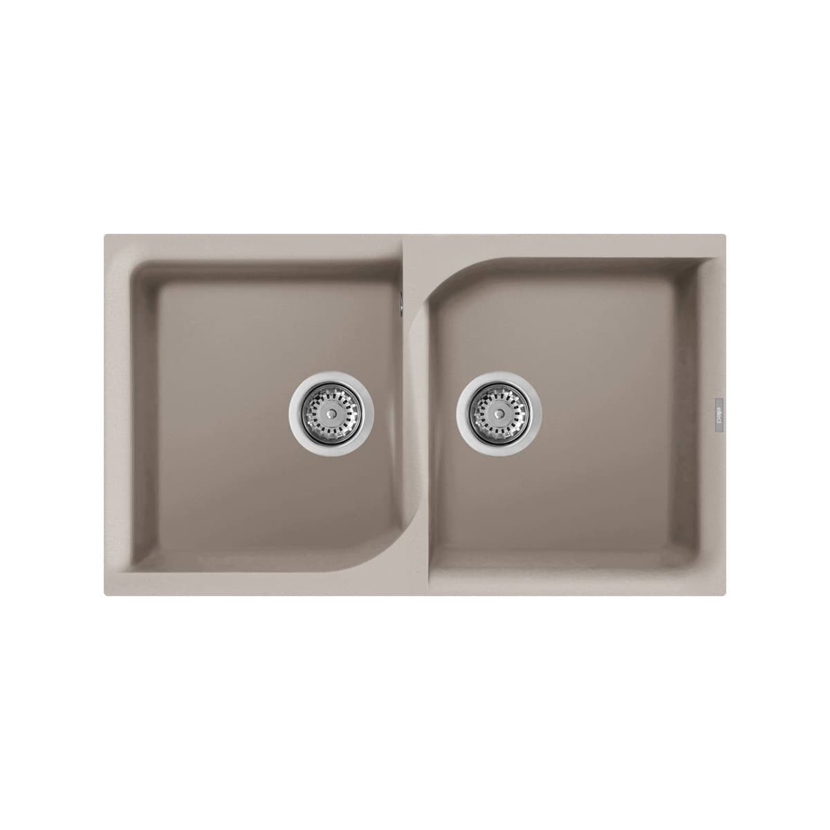 Νεροχύτης κουζίνας γρανιτένιος Elleci Ego 450 Tortora 43 86×50 (ένθετος)