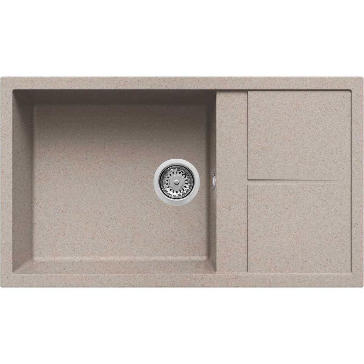 Νεροχύτης κουζίνας γρανιτένιος Elleci Unico 410 Avena 51 86×50 (ένθετος)