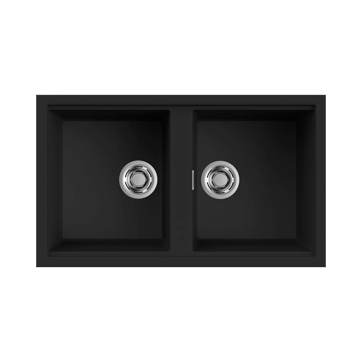Νεροχύτης κουζίνας γρανιτένιος Elleci Best 450 Black 86 86×51 (ένθετος)