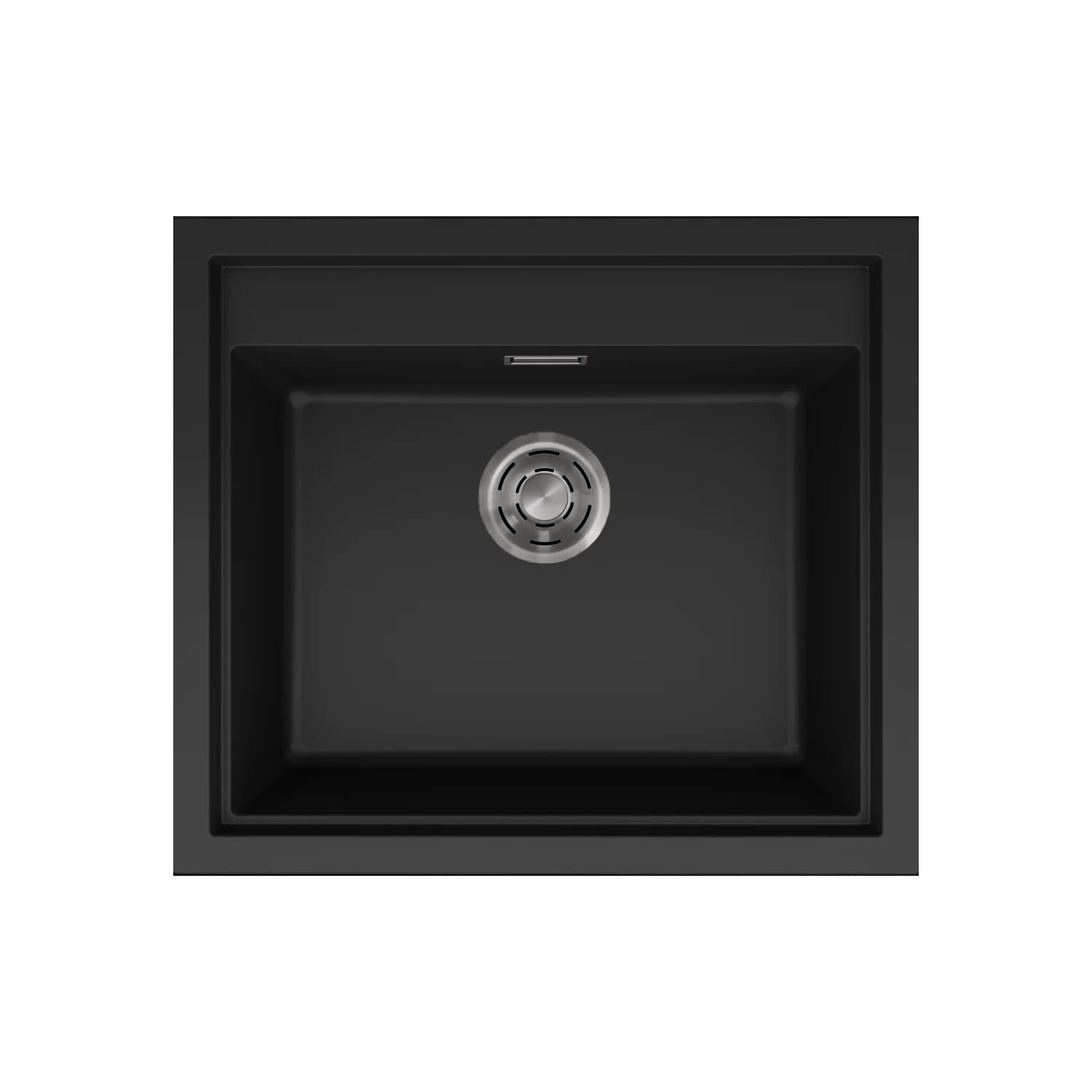 Νεροχύτης κουζίνας γρανιτένιος Elleci Sintesi 105 Black 86 57×50 (ένθετος)