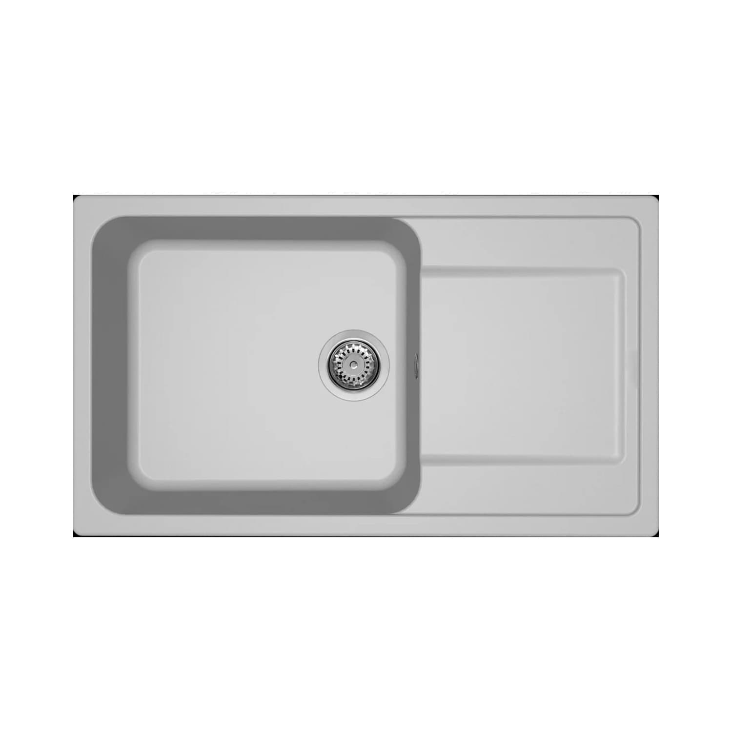 Νεροχύτης κουζίνας γρανιτένιος Elleci Life 410 Aluminium 79 86×50 (ένθετος)