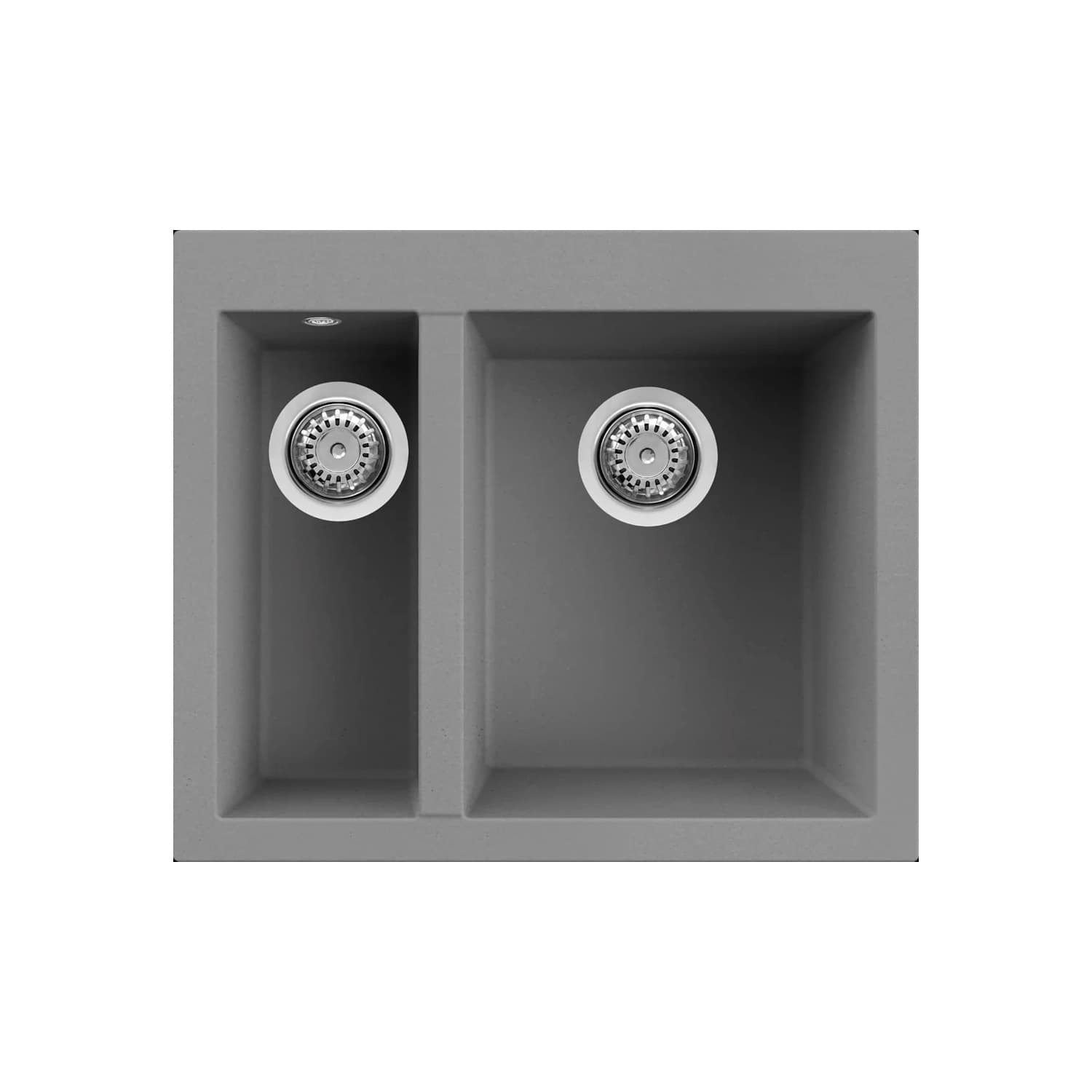 Νεροχύτης κουζίνας γρανιτένιος Elleci Quadra 150 Titanium 73 59×50 (ένθετος)