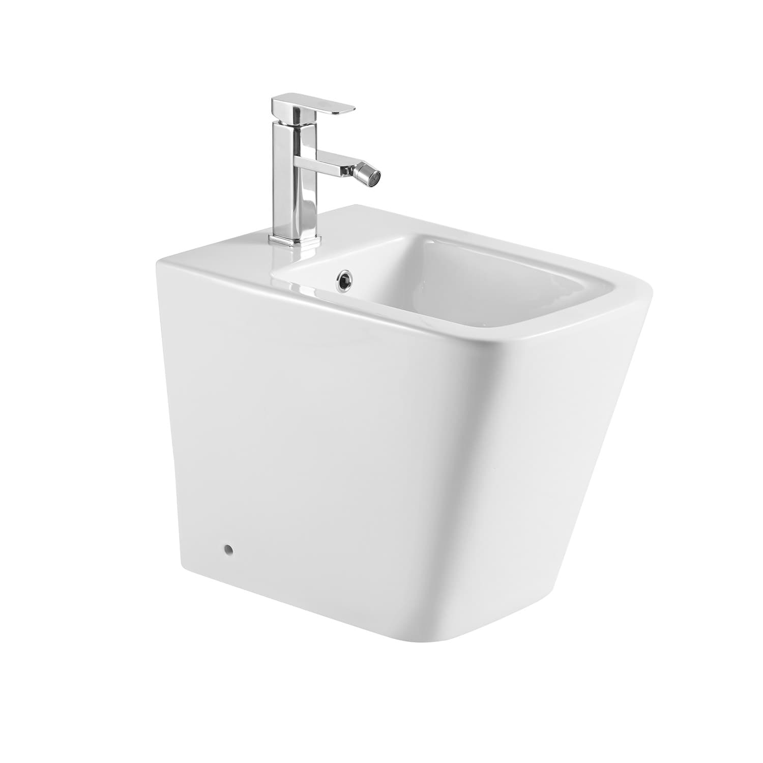Μπιντέ δαπέδου Karag LT 062C-GW Λευκό Γυαλιστερό 35,5×52,5cm