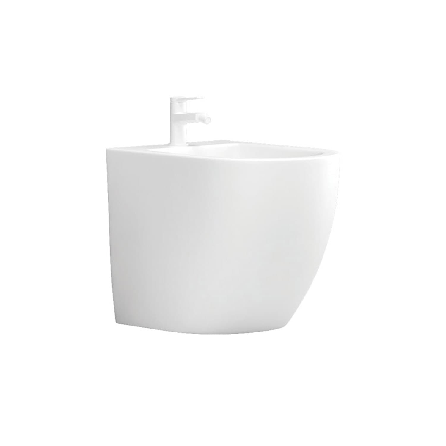 Μπιντέ δαπέδου Karag Milos LT 2141C-GW Λευκό Γυαλιστερό 36×56cm