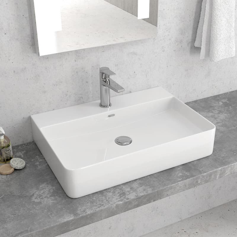 Νιπτήρας επιτραπέζιος Karag LT 2173 Λευκό 60x42