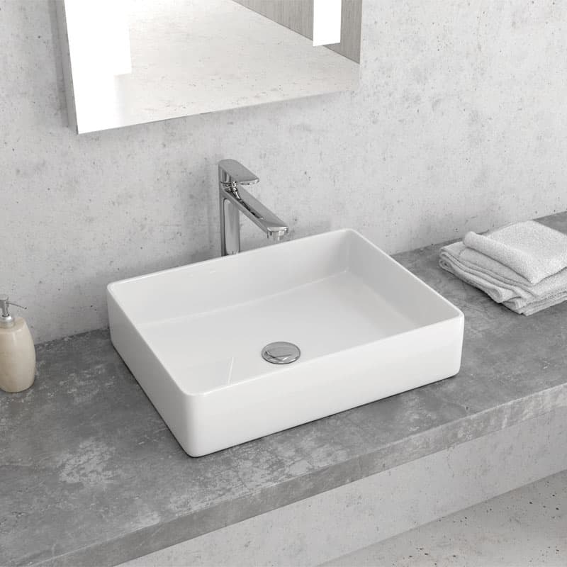 Νιπτήρας επιτραπέζιος Karag LT 2178-S Λευκό 47x36
