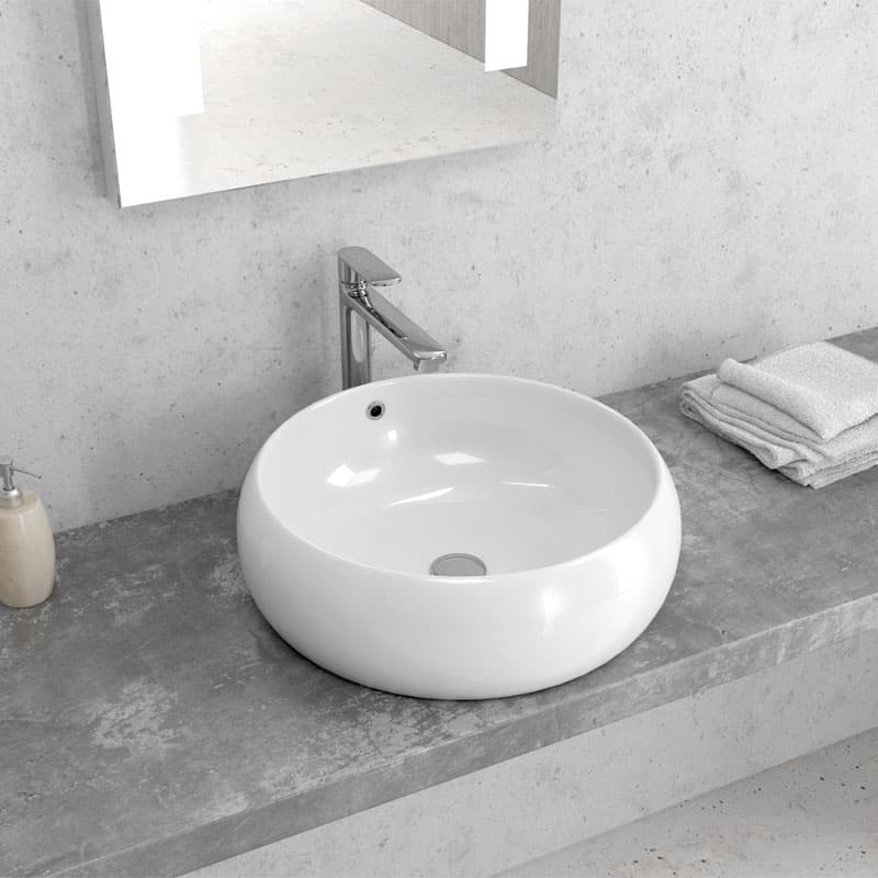 Νιπτήρας επιτραπέζιος Karag LT 3104 Λευκό 44,5x44,5