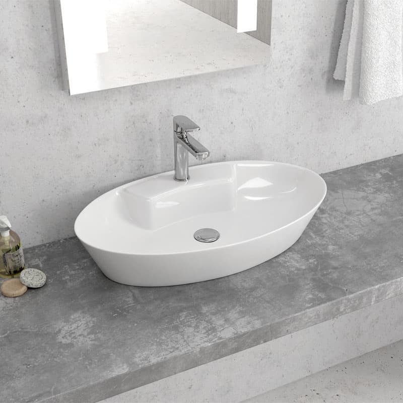Νιπτήρας επιτραπέζιος Karag LT 3203 Λευκό 61x36,5