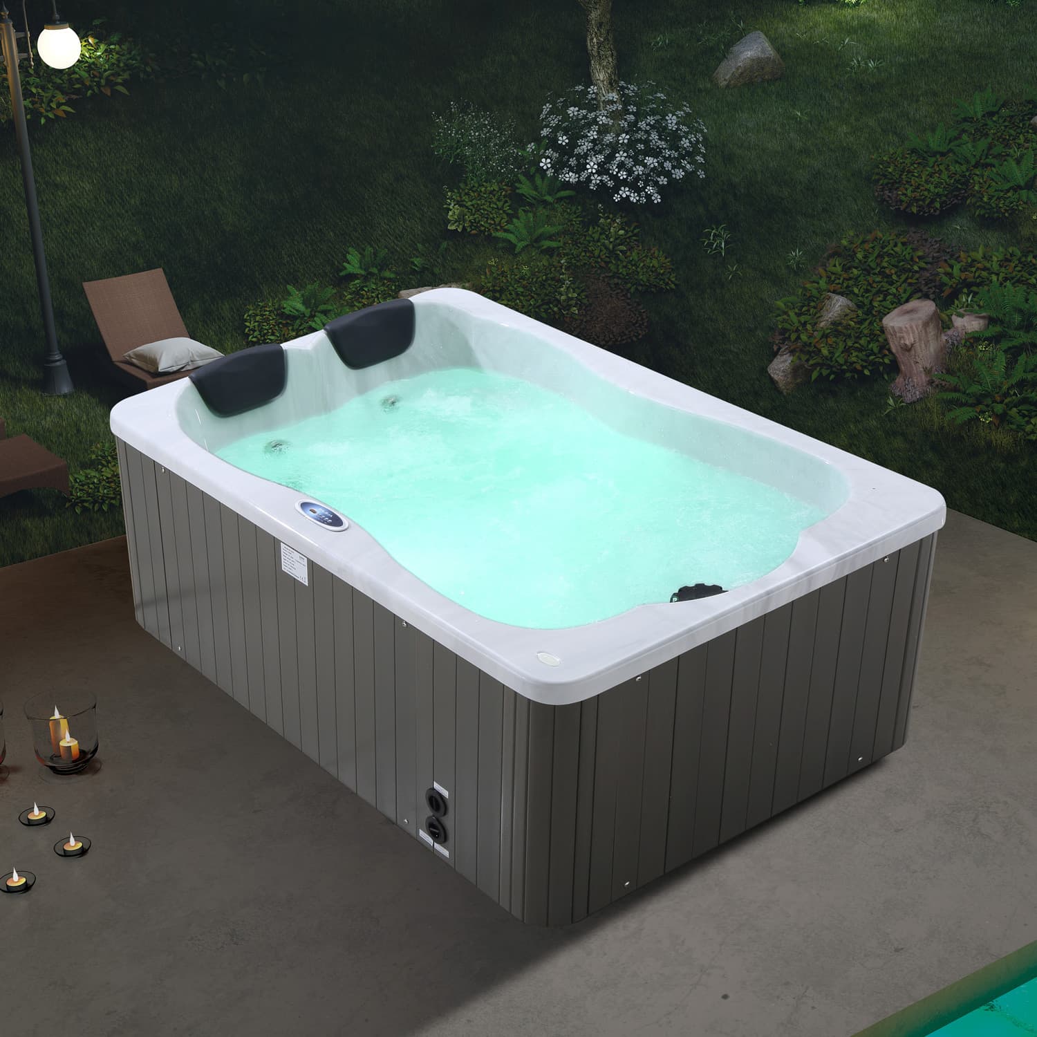 SPA υδρομασάζ εξωτερικού χώρου Karag M-3374 Pearl 175x110x72cm (2 ατόμων)