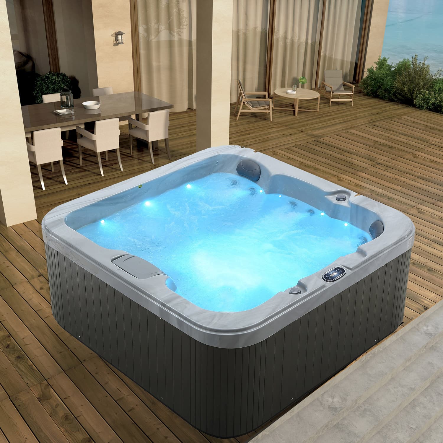 SPA υδρομασάζ εξωτερικού χώρου Karag M-3522 Pearl 190x190x76cm (5 ατόμων)