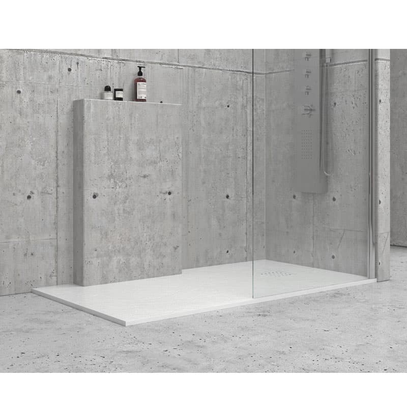 Ντουζιέρα παραλληλόγραμμη Karag Pietra Bianco 90x72x2,5cm