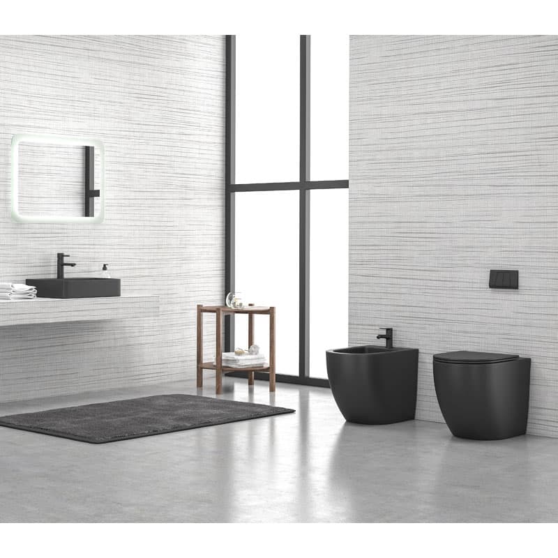 Κάλυμμα λεκάνης soft close slim Karag Milos S-LT2141D-RMB Ματ Μαύρο (για LT 2141D)