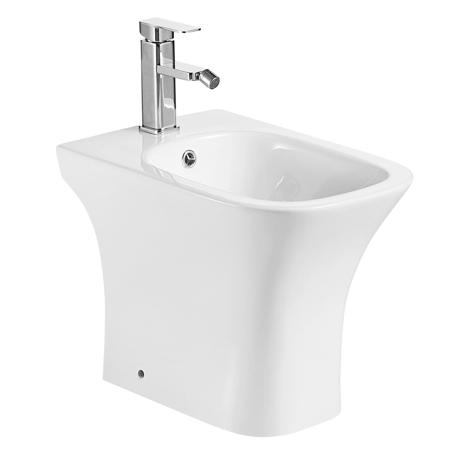Μπιντέ δαπέδου Karag Amfipolis TR 126P Λευκό 34×52,5cm