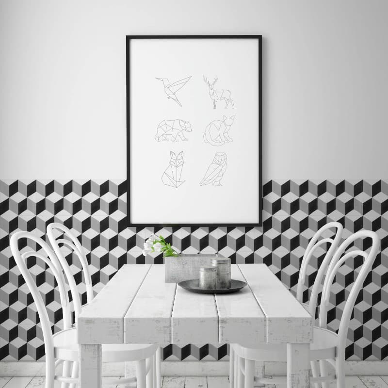 Πλακάκι Keros Barcelona Cube 25x25 Ματ - 4