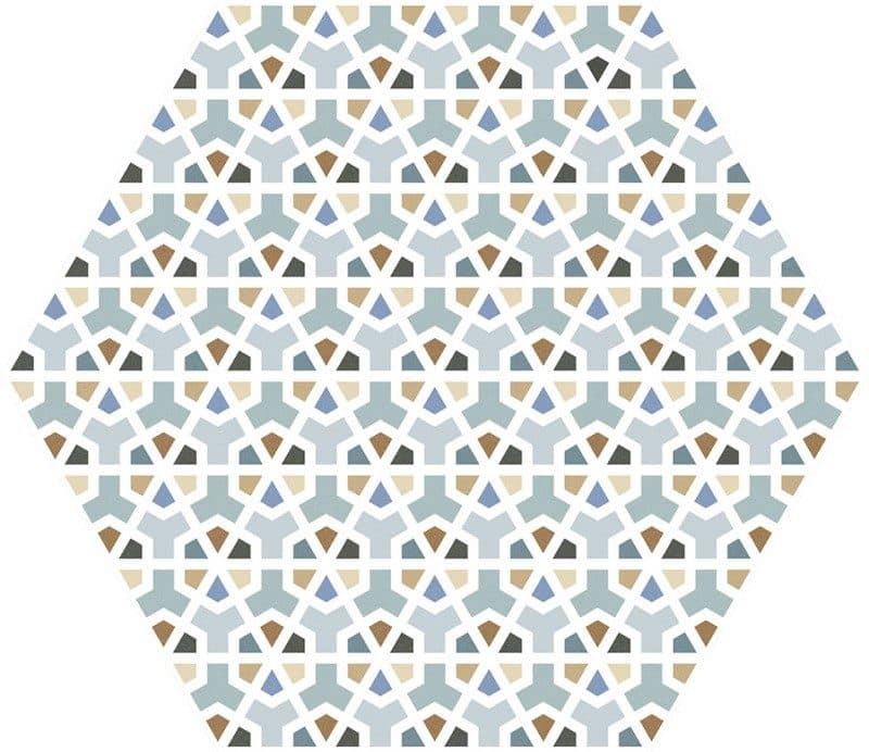 Πλακάκι Keros Hexa Al-Andalus Mix Cotto 23x27 Ματ (24 διαφορετικά μοτίβα) - 5