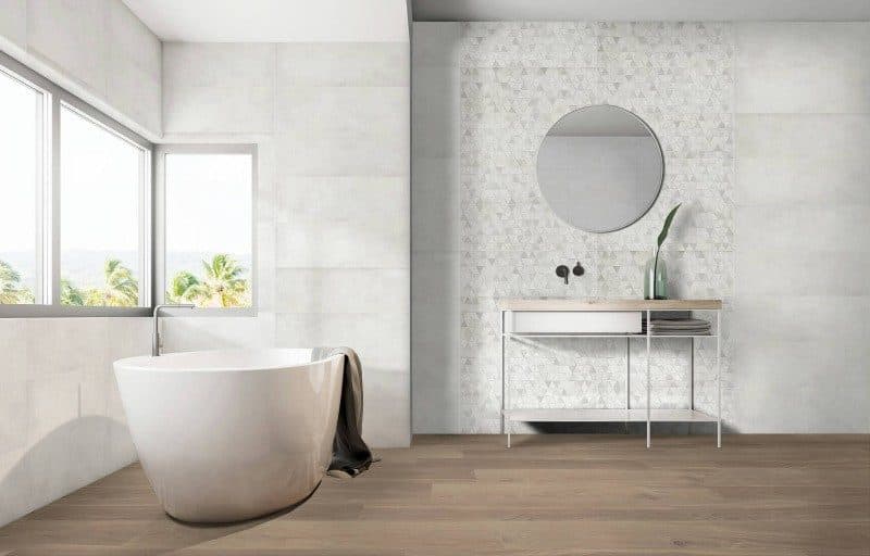 Πλακάκι Keros Decorado London Tris Gris 30x90cm Ματ Rect - 4