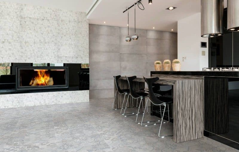 Πλακάκι Keros Decorado London Tris Gris 30x90cm Ματ Rect - 6