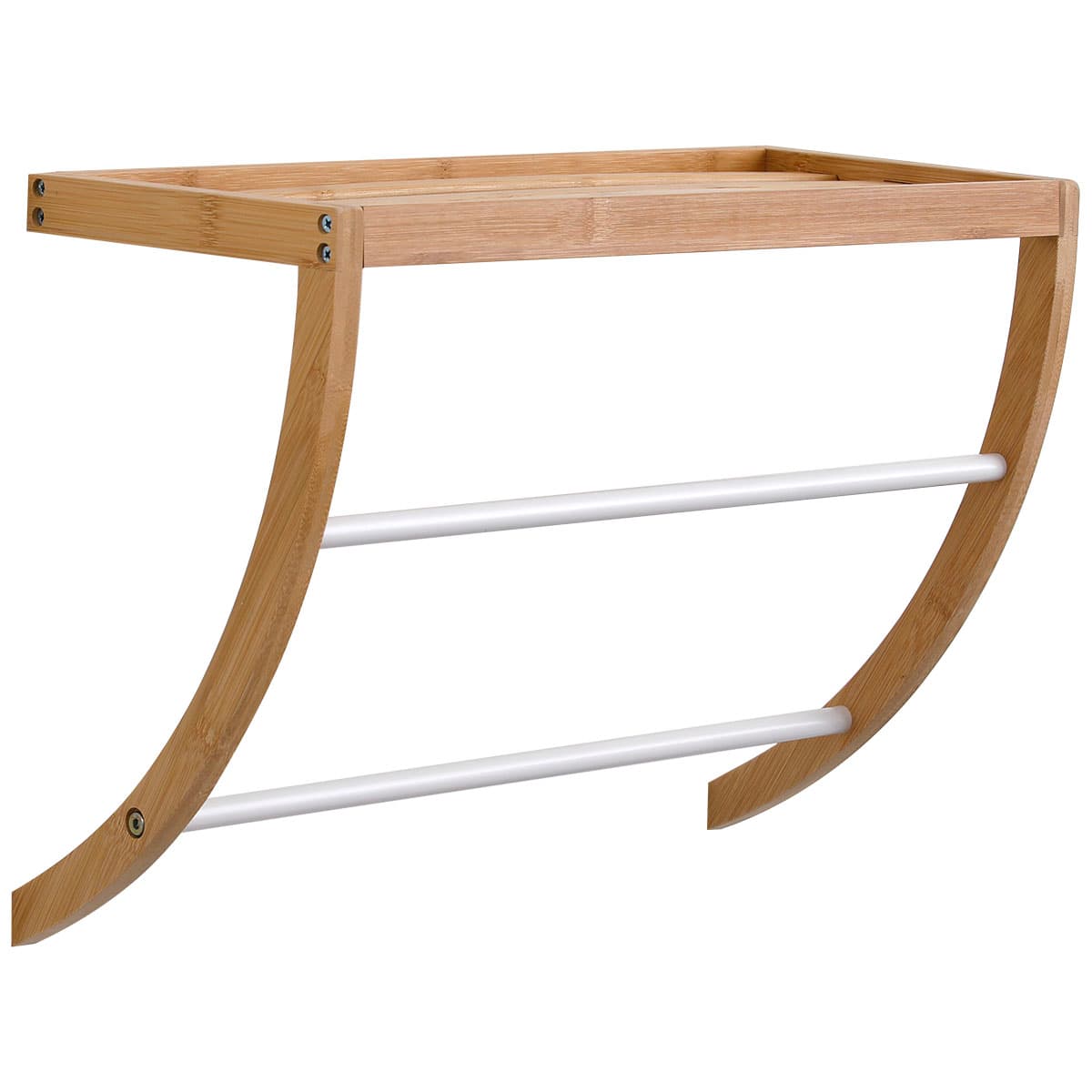 Πετσετοκρεμάστρα με Ράφι MRShome DS-1140000 Μπεζ 45x20x34cm