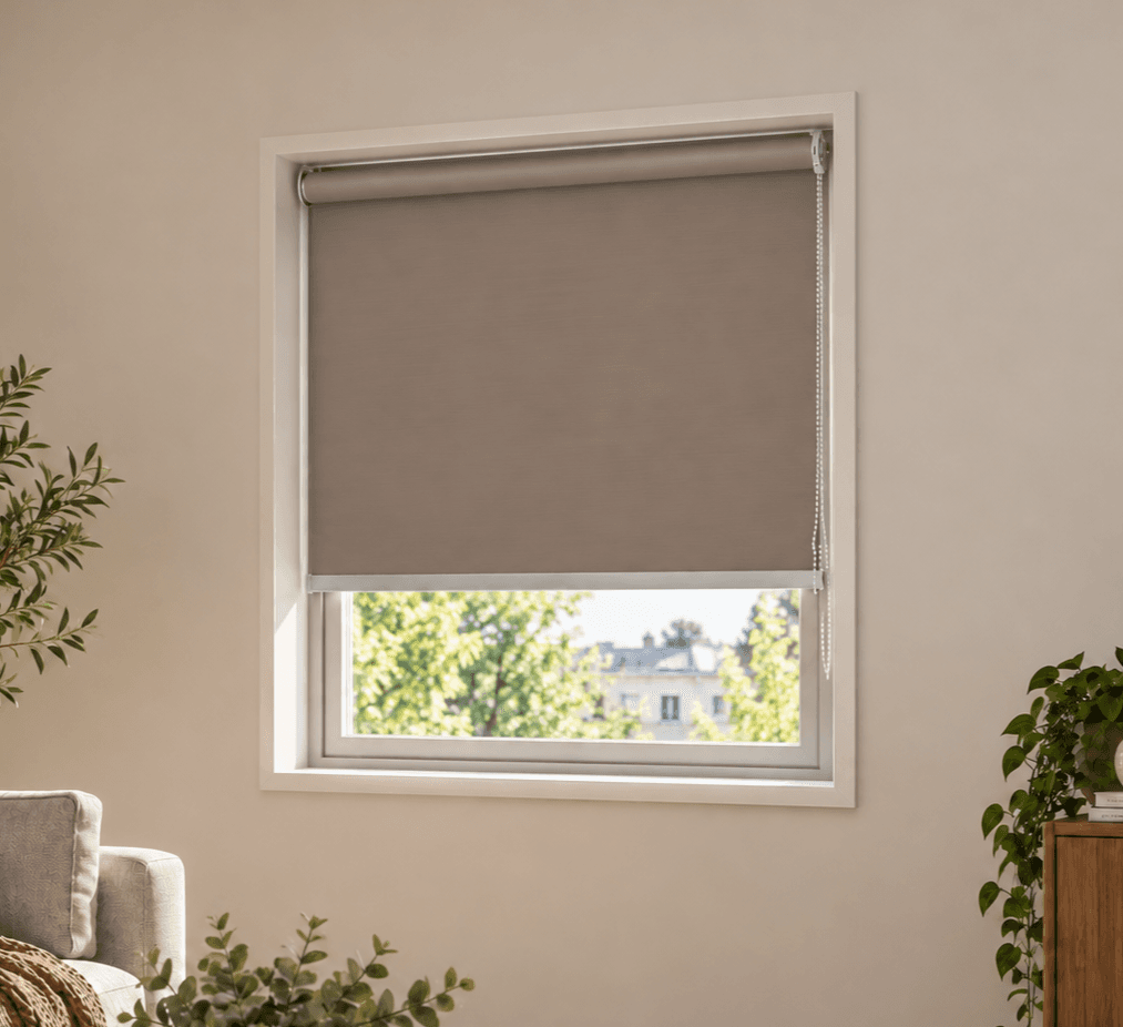 Ρολοκουρτίνα Μερικής Συσκότισης MRShome DC-BR120180 Καφέ 120x180cm