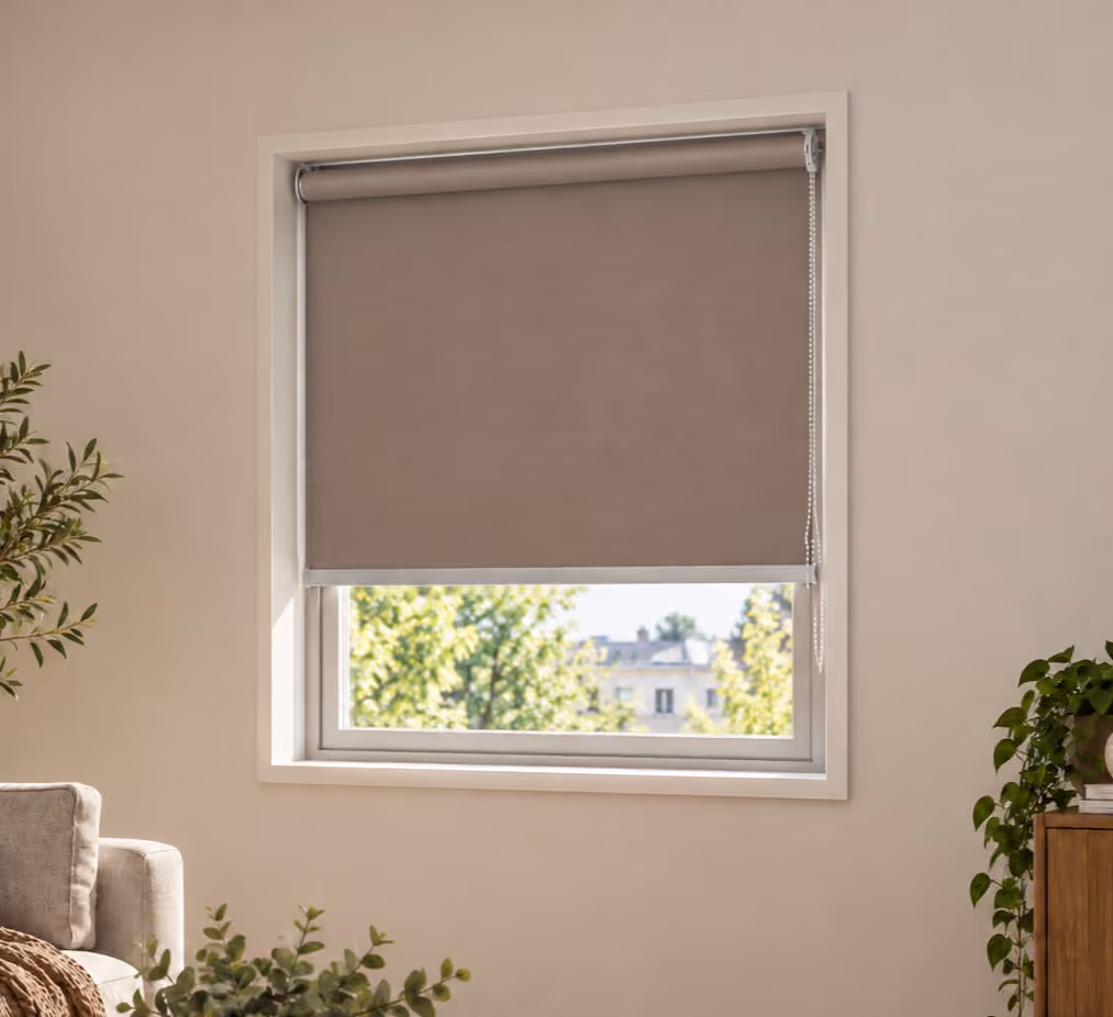 Ρολοκουρτίνα Μερικής Συσκότισης MRShome DC-BR150180 Καφέ 150x180cm