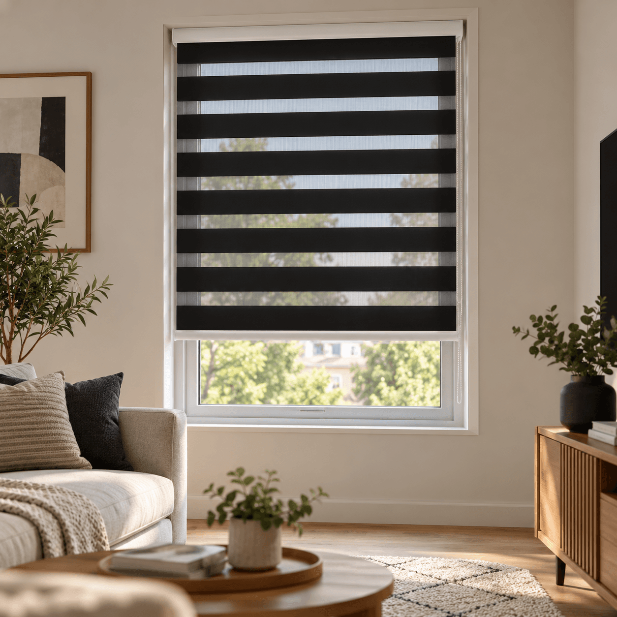 Ρολοκουρτίνα Διπλή Μέρα / Νύχτα MRShome DC-DBK100180 Μαύρο 100x180cm
