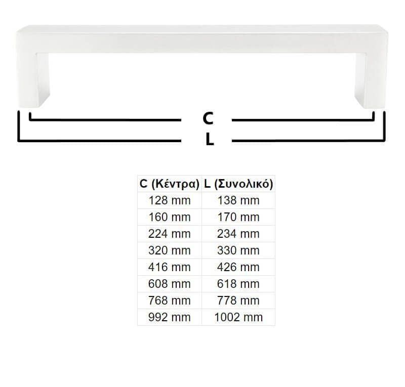 Λαβή Επίπλων 20x10mm Ελαφριά Ματ Ίνοξ - 6