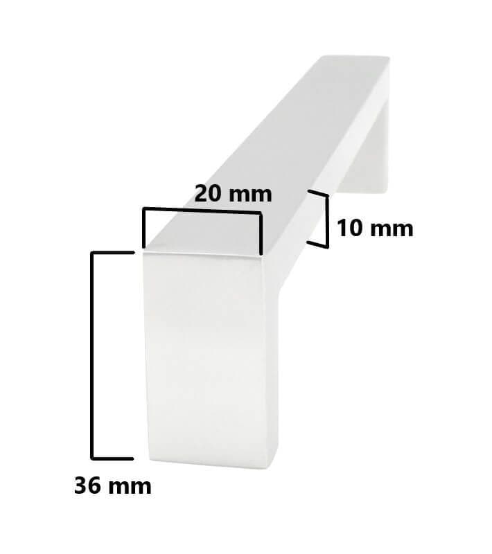 Λαβή Επίπλων 20x10mm Ελαφριά Ματ Ίνοξ - 5