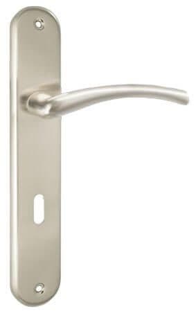 Πόμολα Πόρτας με Πλάκα Perfect 227 Ματ Νίκελ