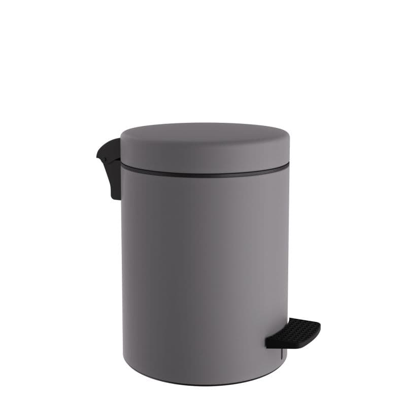 Χαρτοδοχείο Pam 05-096-163 5lt soft close Matt Concrete Grey Φ20x28cm