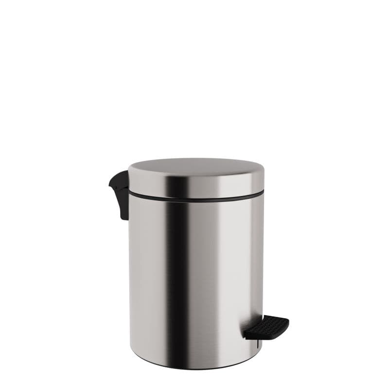 Χαρτοδοχείο Pam 03-601-011 3lt soft close Inox Σατινέ Φ18x25cm