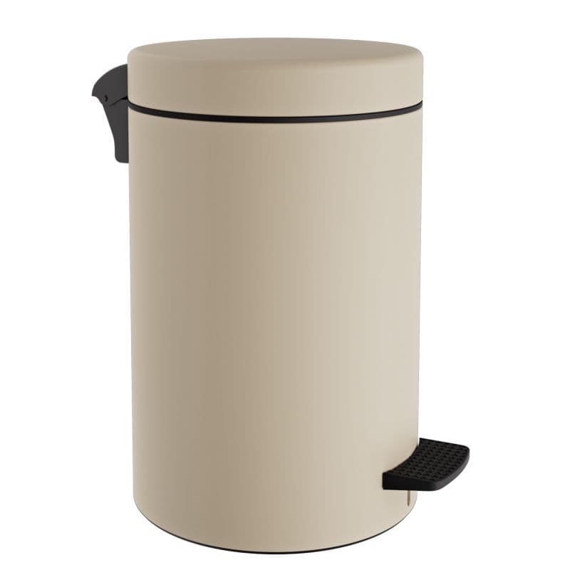 Χαρτοδοχείο Pam 12-090-703 12lt soft close Ματ Ivory Φ25x40cm