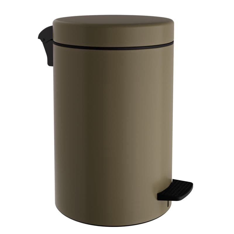 Χαρτοδοχείο Pam 12-090-963 12lt soft close Matt Light Bronze Φ25x40cm