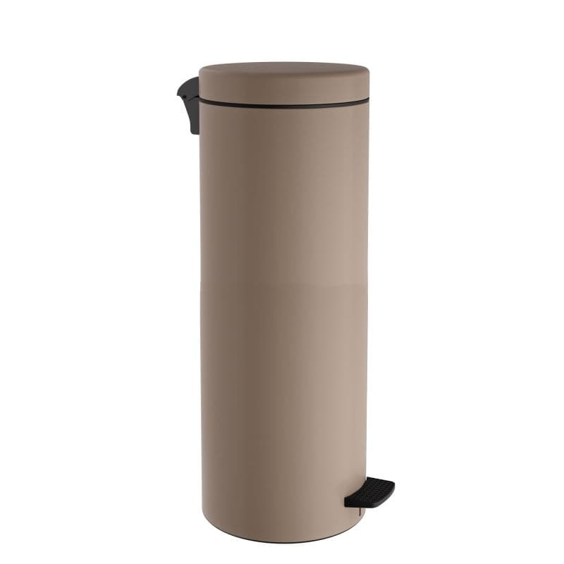 Χαρτοδοχείο Pam 16-2053-103 16lt soft close Ματ Μπεζ Φ20x55cm (χωρίς εσωτερικό πλαστικό κάδο)